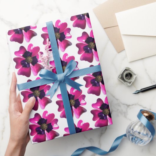 Tropische Paarse MOD Orchidee Bloem Zomer Bruiloft Cadeaupapier (Geschenken)