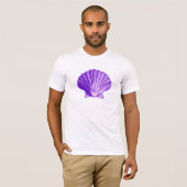 Tropische Paarse mononlight Shell T-shirt (Voorkant volledig)