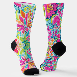 tropische paisley sokken