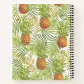 Tropische palm & ananas patroon Recepten Notitieboek (Achterkant)