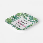 Tropische palm Bachelorette Weekend Summer Party Papieren Bordje (Gebogen)