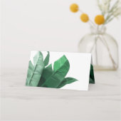 tropische palm bananenblad plaatskaartje (Achterkant)