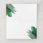 tropische palm bananenblad plaatskaartje (Binnenkant ongevouwen)