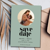 Tropische Palm Beach Bestemming Bruiloft Save The Date