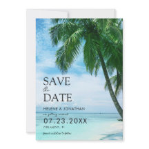 Tropische Palm Beach Bestemming Bruiloft