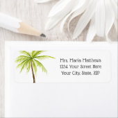Tropische Palm Beach bruiloft Adresetiketten Etiket (Insitu)