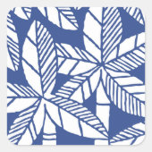 Tropische Palm Beach Party Vierkante Sticker (Voorkant)