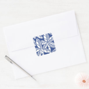 Tropische Palm Beach Party Vierkante Sticker