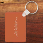 Tropische Palm Beach Vibes Zomer Zon Retro Sleutelhanger (Achterkant)