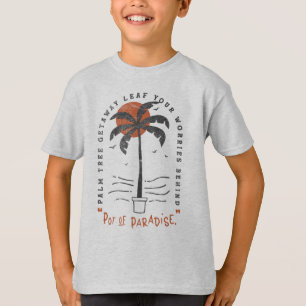 Tropische Palm Beach Vibes Zomer Zon Retro T-shirt