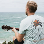 Tropische Palm Beach Vibes Zomer Zon Retro T-shirt<br><div class="desc">Dit Tropical Palm Tree Beach Vibes Summer Sun Retro T-shirt toont een pot palmboom,  het vastleggen van de essentie van de zomerontspanning,  een ideale metgezel voor uw strandvakanties,  zomeravonturen,  of gewoon voor het toevoegen van een vleugje vakantie vibes aan uw dagelijkse garderobe.</div>