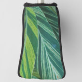 Tropische Palm Bladeren Patroon Zomer Strand Natuu Golfheadcover (Draai 90)