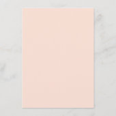 Tropische Palm Bloemen Waterverf Blush Roze Huweli Menu (Achterkant)