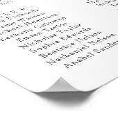 Tropische Palm Blozend Bruiloft Zitkaarten Poster (Hoek)