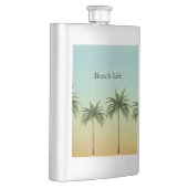 Tropische Palm Bomen Zomer Zonsondergang Eiland Cu Flacon (Rechts)