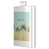 Tropische Palm Bomen Zomer Zonsondergang Eiland Cu Flacon (Links)