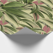  tropische palm Botanische Waterverf Cream Cadeaupapier (Hoek)