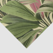 tropische palm Botanische Waterverf Cream Tissuepapier (Detail)