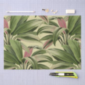 tropische palm Botanische Waterverf Cream Tissuepapier (Craft)