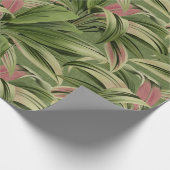  tropische palm Botanische Waterverf Groen Cadeaupapier (Hoek)