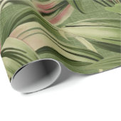  tropische palm Botanische Waterverf Groen Cadeaupapier (Rol Hoek)