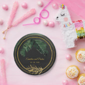 Tropische Palm bruiloft 7 inch lunch Papieren Bordje (Feest)
