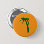 Tropische Palm Buttonnen - Island Silhouette Patch Ronde Button 5,7 Cm (Voorkant /achterkant)