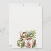 Tropische Palm Cadeaus Luau Kerst in juli Feest Kaart (Achterkant)