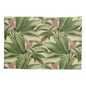 Tropische palm crème kussensloop (Achterkant-Links)