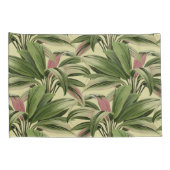Tropische palm crème kussensloop (Achterkant-Rechts)