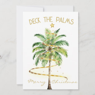 Tropische Palm Deck De Palmen Groet Kaart