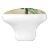 Tropische palm Elegant Stylish Marble Keramische Knop (Zijkant)