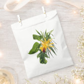 Tropische palm en bloemen samenstelling. bedankzakje (Geknipt)