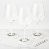 Tropische Palm en Leaf wijnglas Labels met Vibran (Set)