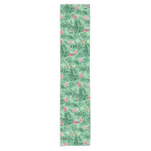 Tropische palm en monstera-bladeren & exotische bl korte tafelloper (Voorkant)