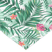 Tropische palm en monstera-bladeren & exotische bl korte tafelloper (Hoek)