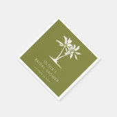 Tropische palm- en strand bruidsshower servetten (Hoek)