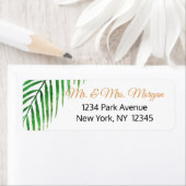 Tropische palm etiket (Insitu)