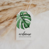 Tropische Palm Greenery Welkome Labels Cadeaulabel