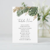 Tropische Palm Groen Zitting Grafiek Tabel Plan (Staand voorkant)