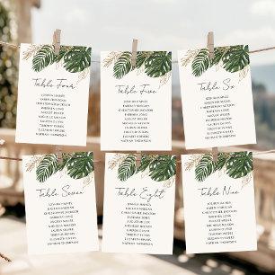Tropische Palm Groen Zitting Grafiek Tabel Plan