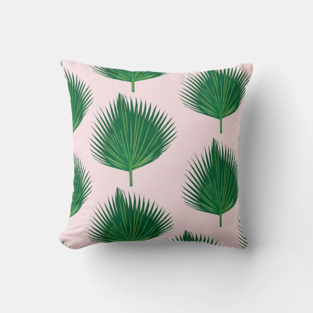 Tropische palm kussen (Voorkant)