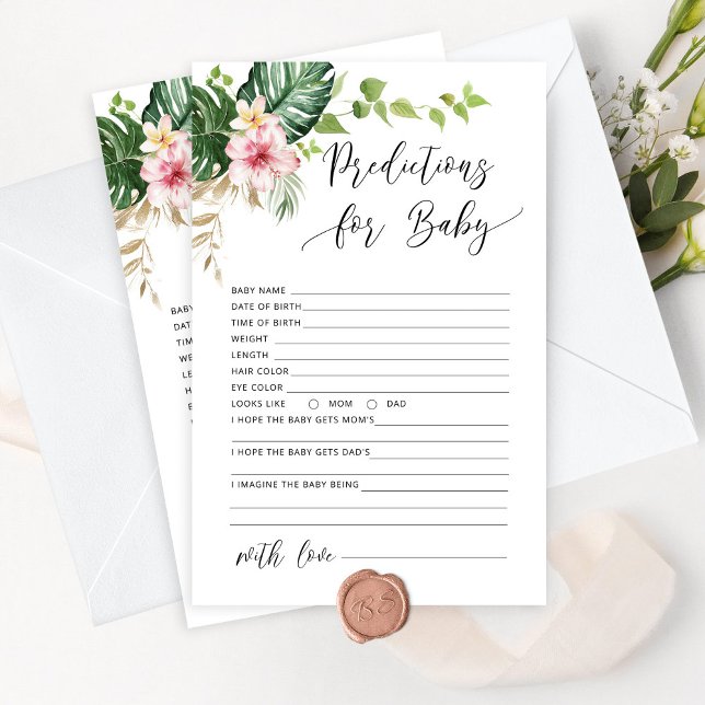 Tropische palm laat meisje voorspellingen voor bab (Creator heeft geüpload)