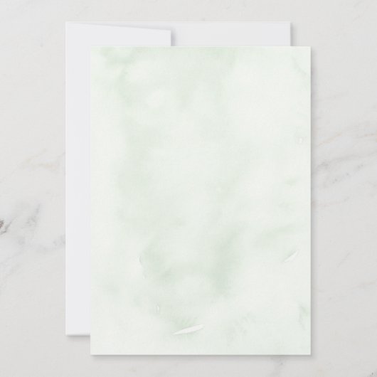 Tropische Palm Leaf Beach Bestemming Bruiloft Kaart (Achterkant)