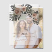 Tropische Palm Leaf Botanische Boho Chic bruiloft Vellum Uitnodigingen (Offset (Koppel))