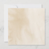 Tropische Palm Leaf Floral Cream Vierkante Bruilof Kaart (Achterkant)