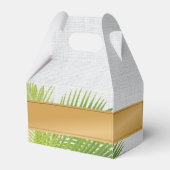 Tropische Palm Leaf Gable Favor Box Bedankdoosjes (Achterkant)