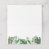 Tropische Palm Leaf Gevouwen Plaats Kaarten Plaatskaartje (Buitenkant ongevouwen)