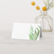 Tropische Palm Leaf Place Kaarten