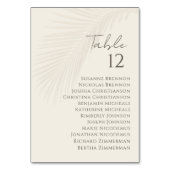 Tropische Palm Leaf Trouwkaart Tafelnummer (Achterkant)